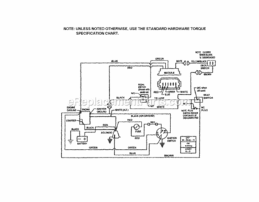 Page F Diagram and Parts List for 107280340  Craftsman Lawn Tractor