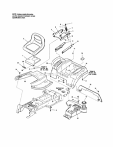Page J Diagram and Parts List for 107289850  Craftsman Lawn Tractor