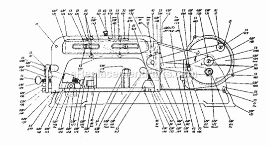 Unit Diagram and Parts List for 1081501  Craftsman Reciprocating Saw