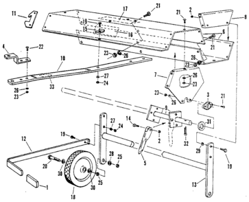 Part Location Diagram of B-1565 Craftsman Handle grip