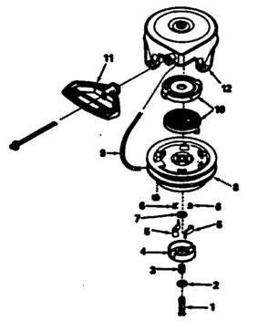 Rewind Starter Diagram and Parts List for 143816022  Craftsman Engine