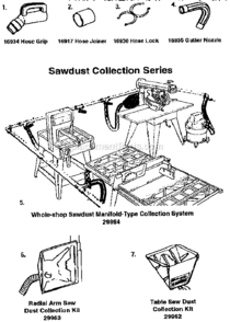 Accessories_And_Sawdust_Collection_Series Diagram and Parts List for 113177060  Craftsman Utility Vacuum