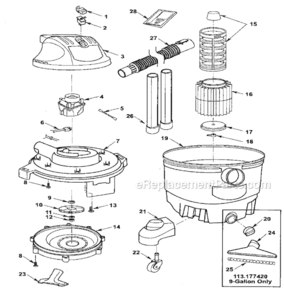 Part Location Diagram of 828952 Craftsman Actuator switch