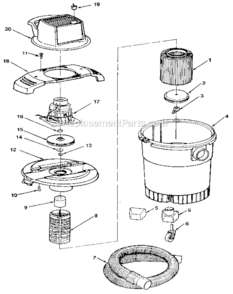 Part Location Diagram of 818413-5 Craftsman Blwr Whl