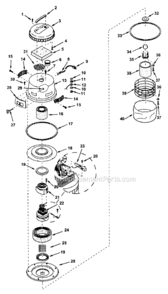 Part Location Diagram of 827426 Craftsman Foam Filter