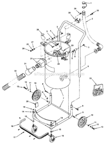 Part Location Diagram of 827437 Craftsman Front Caster