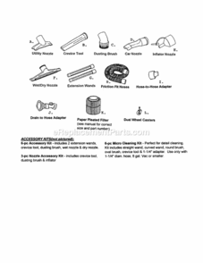 Page C Diagram and Parts List for 113179410  Craftsman Utility Vacuum