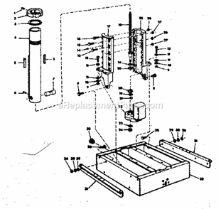 Part Location Diagram of 63500 Craftsman Washrthrust
