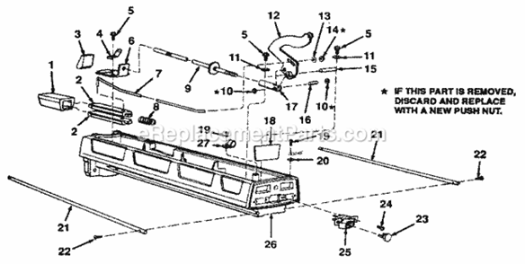 Page E Diagram and Parts List for 113196120  Craftsman Chop Saw