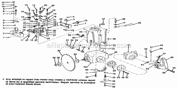 Page B Diagram and Parts List for 113196220  Craftsman Chop Saw