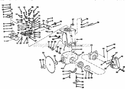 Page B Diagram and Parts List for 113196380  Craftsman Chop Saw