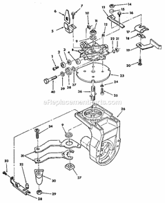 Page D Diagram and Parts List for 113197120  Craftsman Chop Saw
