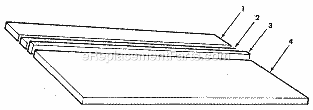 Figure 7 - Table Assembly Diagram and Parts List for 113197150  Craftsman Chop Saw