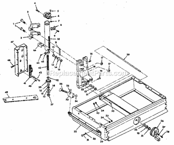 Figure 2-Base And Column ... Diagram and Parts List for 113197250  Craftsman Chop Saw