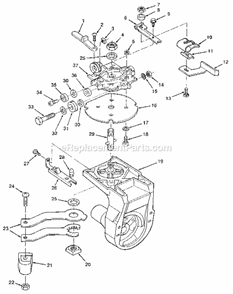 Figure 4 - Yoke Assembly Diagram and Parts List for 113197511  Craftsman Chop Saw
