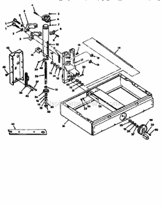 Page B Diagram and Parts List for 11319751  Craftsman Chop Saw