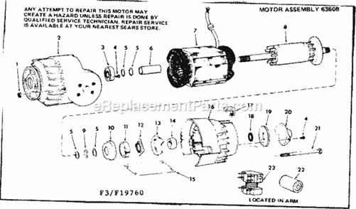 Part Location Diagram of 64551 Craftsman Washer