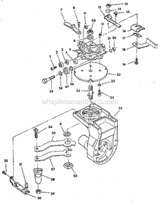 Figure 4 - Yoke Assembly Diagram and Parts List for 113197610  Craftsman Chop Saw