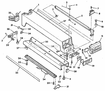 Figure 5 - Arm Assembly F... Diagram and Parts List for 113197610  Craftsman Chop Saw