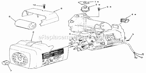 Figure 11 - Motor Assembl... Diagram and Parts List for 113197611  Craftsman Chop Saw