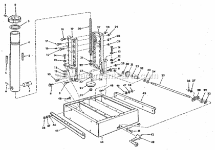 Page C Diagram and Parts List for 113197731  Craftsman Chop Saw