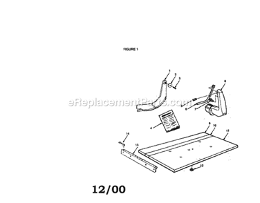 Page G Diagram and Parts List for 113197731  Craftsman Chop Saw