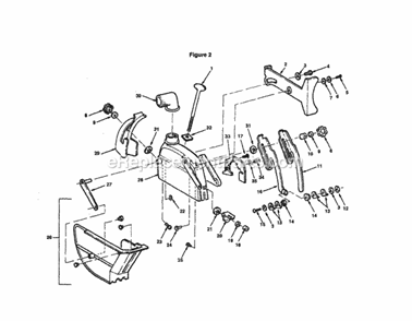 Guard Diagram and Parts List for 113197732  Craftsman Chop Saw