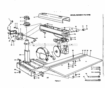 Part Location Diagram of 63738 Craftsman Table Front