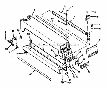 Part Location Diagram of 815790 Craftsman Actuator Assembly
