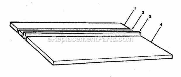 Table Assembly Diagram and Parts List for 113198111  Craftsman Chop Saw