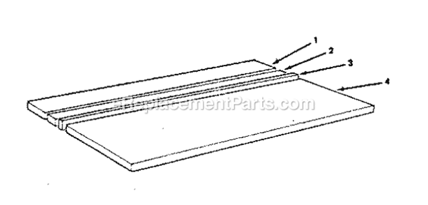 Table Assembly Diagram and Parts List for 113198211  Craftsman Chop Saw