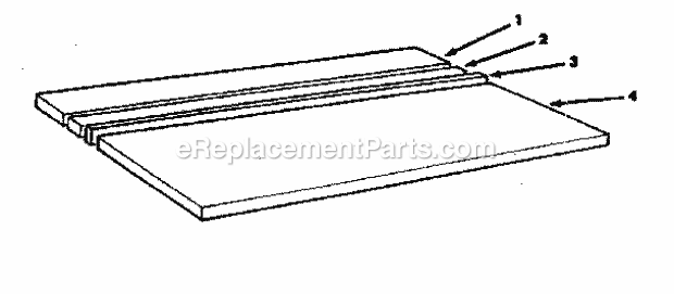 Table Assembly Diagram and Parts List for 113198250  Craftsman Chop Saw