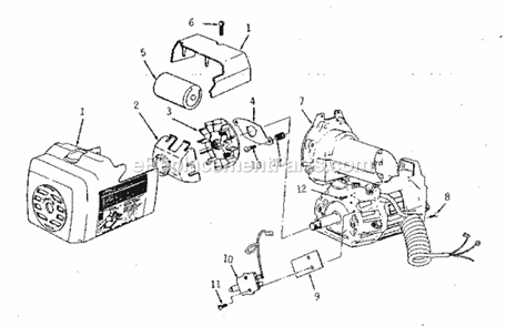 Page I Diagram and Parts List for 113198310  Craftsman Chop Saw