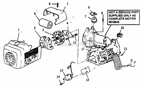 Page L Diagram and Parts List for 113198410  Craftsman Chop Saw