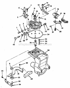 Figure 4-Yoke Assembly Diagram and Parts List for 113198510  Craftsman Chop Saw