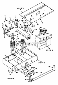 Page A Diagram and Parts List for 113198511  Craftsman Chop Saw