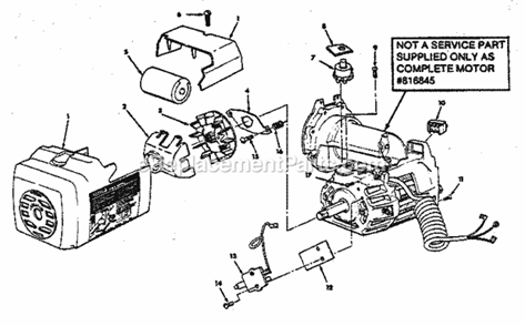 Page J Diagram and Parts List for 113198511  Craftsman Chop Saw