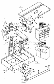 Page A Diagram and Parts List for 113198610  Craftsman Chop Saw