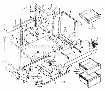 Page I Diagram and Parts List for 113198610  Craftsman Chop Saw
