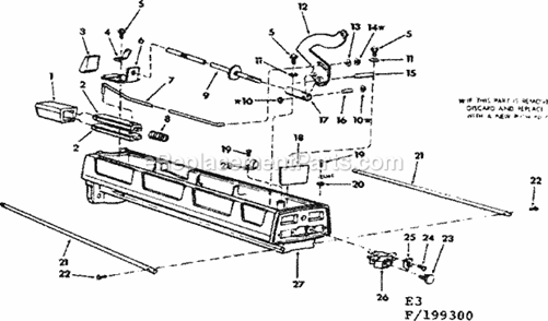 Arm Assembly Diagram and Parts List for 113199350  Craftsman Chop Saw
