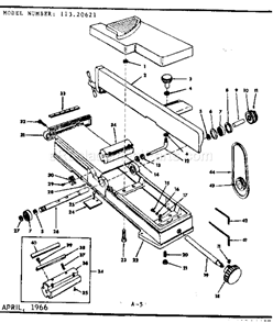 Part Location Diagram of 18441 Dynabrade Clamp Nut