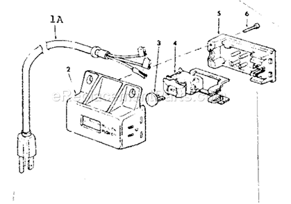 On/Off Power Outlet Diagram and Parts List for 113206931  Craftsman Planer Jointer