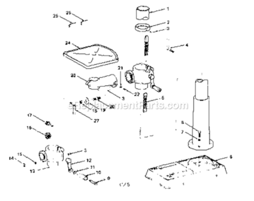Part Location Diagram of 817351 Craftsman Rack