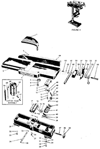 Unit Diagram and Parts List for 11321861  Craftsman Planer Jointer