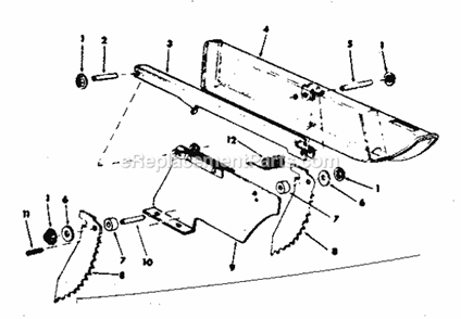 Part Location Diagram of 62580 Craftsman Blade