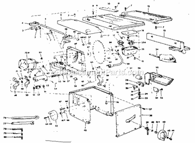 Part Location Diagram of 62809 Craftsman Bracket