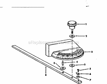 Miter Guage Assembly 6293... Diagram and Parts List for 113221611  Craftsman Table Saw