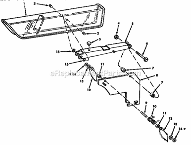 Guard Assembly Diagram and Parts List for 113221720  Craftsman Table Saw