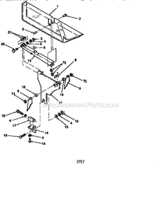 Part Location Diagram of 822489 Craftsman Bolt Carr