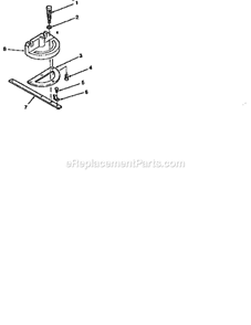 Figure 4 Diagram and Parts List for 113221741  Craftsman Table Saw